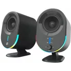 Колонки Оклик OK-303A 2.0 черный 20Вт BT