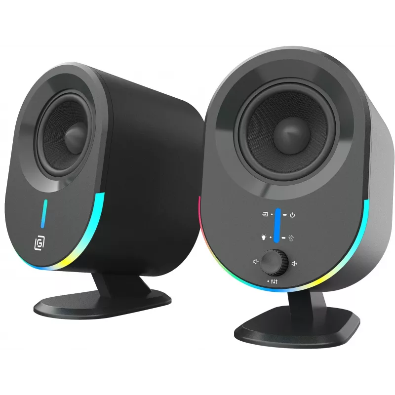 Колонки Оклик OK-303A 2.0 черный 20Вт BT