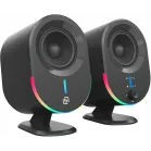 Колонки Оклик OK-303A 2.0 черный 20Вт BT