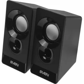 Колонки Sven 300 2.0 черный 6Вт