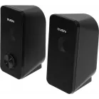 Колонки Sven 335 2.0 черный 6Вт