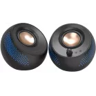 Колонки Creative Pebble X 2.0 черный 30Вт BT портативные