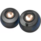 Колонки Creative Pebble X 2.0 черный 30Вт BT портативные