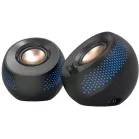 Колонки Creative Pebble X 2.0 черный 30Вт BT портативные