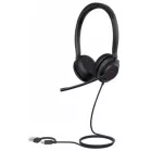 Гарнитура проводная Yealink UH35 Dual UC USB-C/A черный