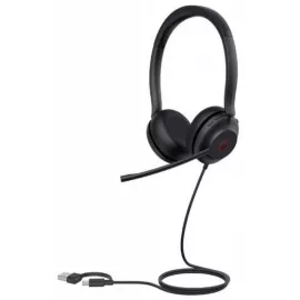 Гарнитура проводная Yealink UH35 Dual UC USB-C/A черный