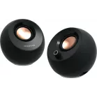 Колонки Creative Pebble Pro 2.0 черный 10Вт BT портативные