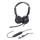 Гарнитура проводная Yealink UH42 Dual UC USB-C/A черный