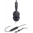 Гарнитура проводная Yealink UH42 Dual UC USB-C/A черный