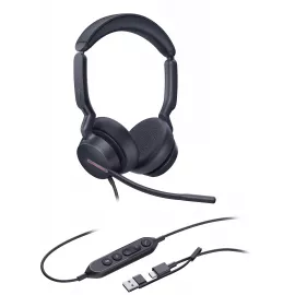Гарнитура проводная Yealink UH46 Dual UC USB-C/A черный