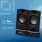 Колонки Оклик OK-118 2.0 черный 4Вт