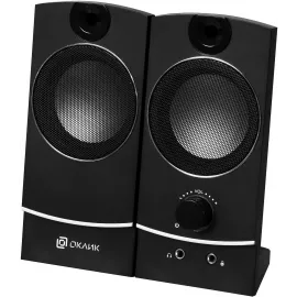 Колонки Оклик OK-118 2.0 черный 4Вт