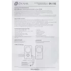 Колонки Оклик OK-116 2.0 черный 6Вт