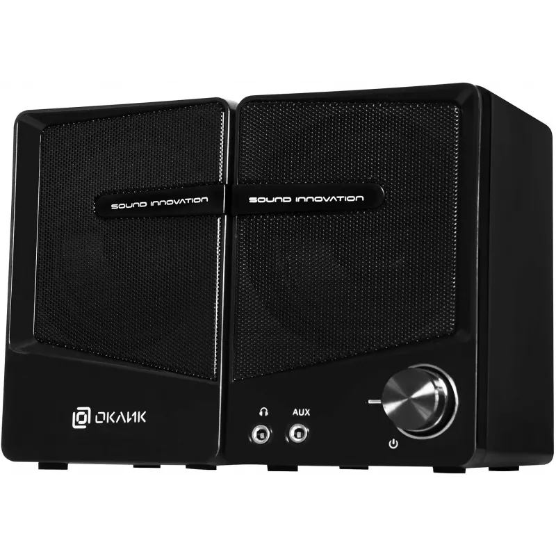 Колонки Оклик OK-126 2.0 черный 6Вт
