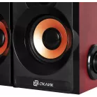 Колонки Оклик OK-161 2.0 черный/вишня 6Вт