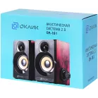 Колонки Оклик OK-161 2.0 черный/вишня 6Вт
