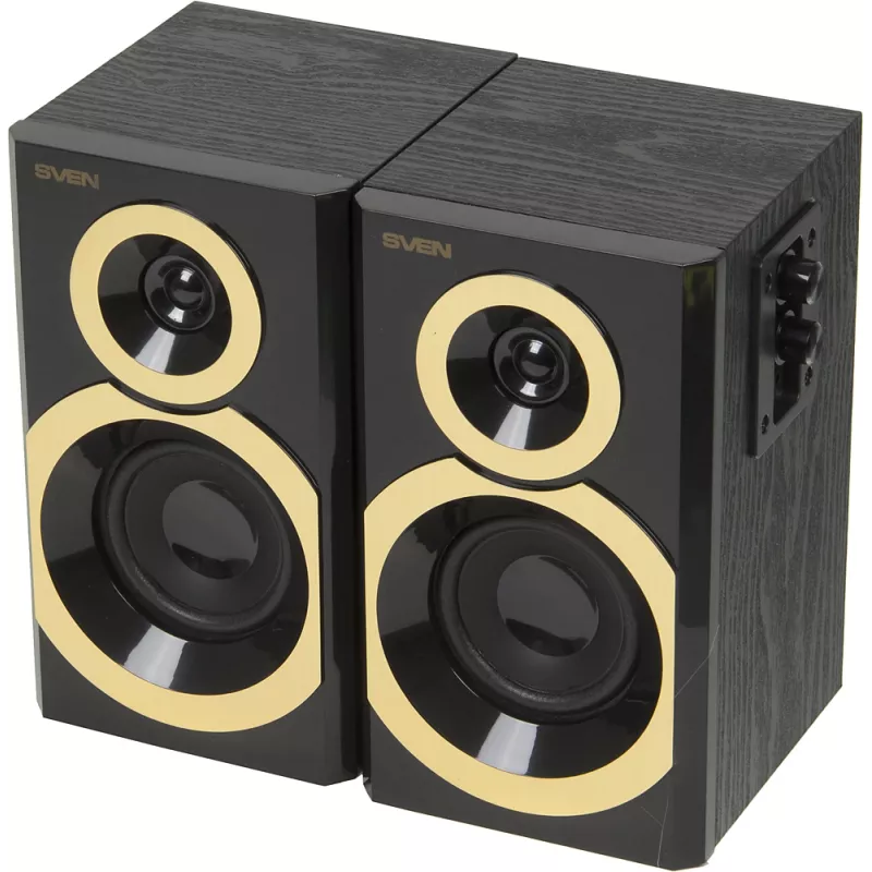 Колонки Sven SPS-619 GOLD 2.0 золотистый/черный 20Вт
