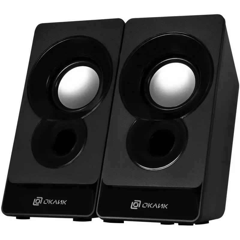 Колонки Оклик OK-165 2.0 черный 6Вт