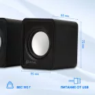 Колонки Оклик OK-331 2.0 черный 6Вт