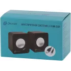 Колонки Оклик OK-331 2.0 черный 6Вт