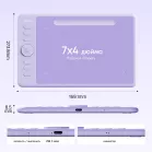 Графический планшет Parblo Intangbo SW USB Type-C фиолетовый