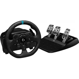 Руль Logitech G923 10кноп. (с педалями) черный