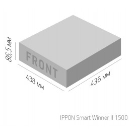 Источник бесперебойного питания Ippon Smart Winner II 1500 1350Вт 1500ВА черный