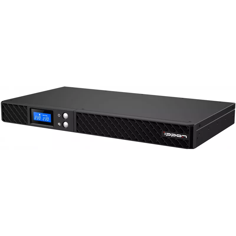 Источник бесперебойного питания Ippon Pacific II 1U 700 630Вт 700ВА черный