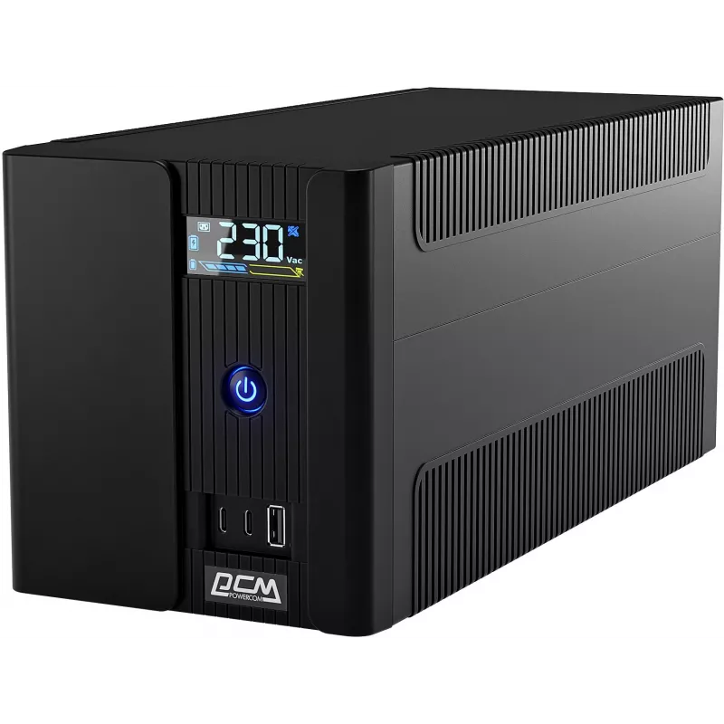 Источник бесперебойного питания Powercom Raptor Plus LCD RPT2200IULCD 1320Вт 2200ВА черный