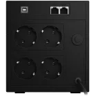 Источник бесперебойного питания Powercom Raptor Plus LCD RPT1200EULCD 720Вт 1200ВА черный