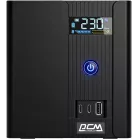 Источник бесперебойного питания Powercom Raptor Plus LCD RPT1600EULCD 960Вт 1600ВА черный