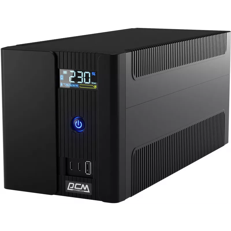Источник бесперебойного питания Powercom Raptor Plus LCD RPT2200EULCD 1320Вт 2200ВА черный