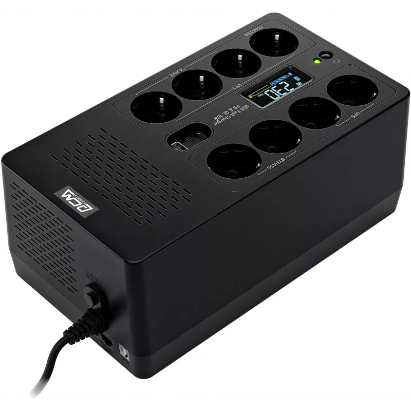 Источник бесперебойного питания Powercom Fly FLY1050EU 630Вт 1050ВА черный