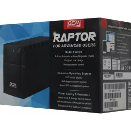 Источник бесперебойного питания Powercom Raptor RPT-800A 480Вт 800ВА черный
