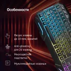 Клавиатура Оклик 700G Dynasty черный USB Multimedia for gamer LED (1061657) кабель 1.6м