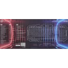 Клавиатура Оклик 700G Dynasty черный USB Multimedia for gamer LED (1061657) кабель 1.6м