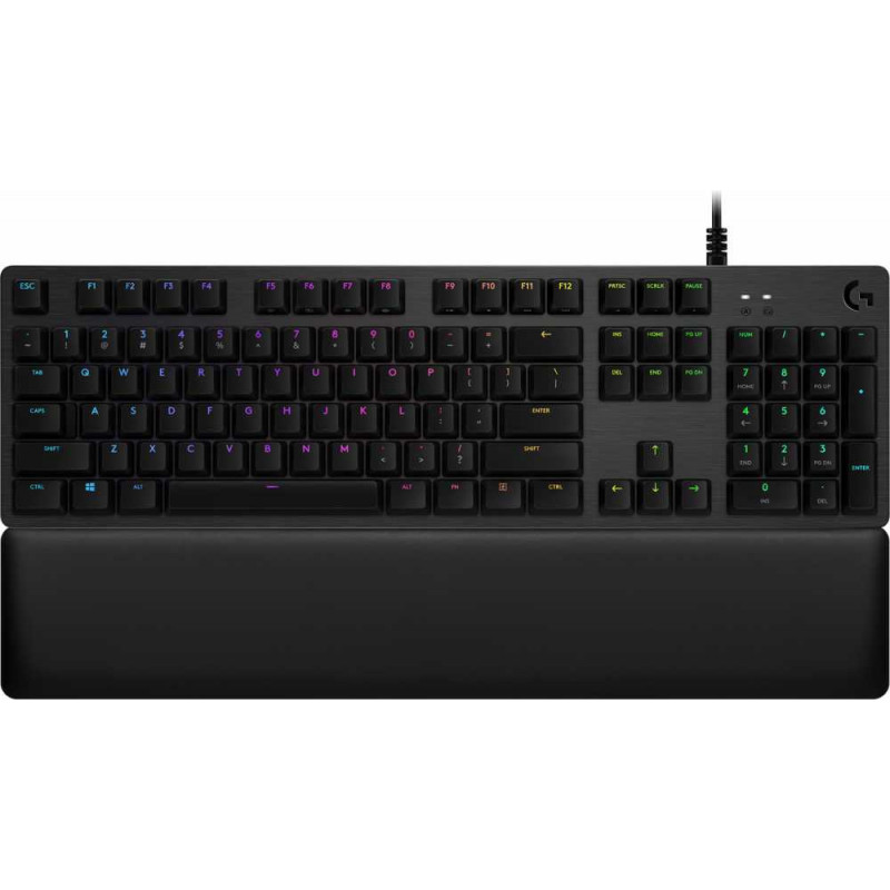 Клавиатура Logitech G513 Tactile механическая черный USB Multimedia for gamer LED (подставка для запястий) (920-009329) кабель 1.83м