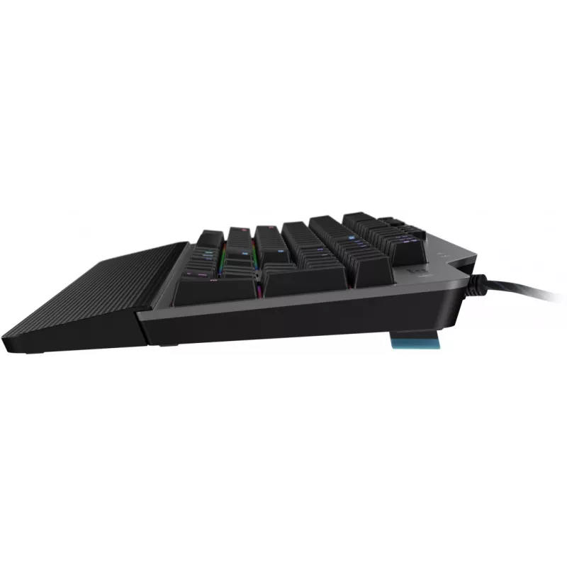 Клавиатура Lenovo K500 RGB механическая черный USB Multimedia for gamer LED (подставка для запястий) (GY40T26479) кабель 1.8м
