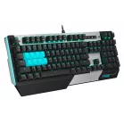 Клавиатура A4Tech B865 механическая серый/черный USB for gamer LED (B865 ICE BLUE) кабель 1.8м