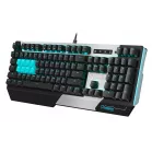 Клавиатура A4Tech B865 механическая серый/черный USB for gamer LED (B865 ICE BLUE) кабель 1.8м