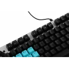 Клавиатура A4Tech B865 механическая серый/черный USB for gamer LED (B865 ICE BLUE) кабель 1.8м