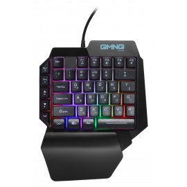 Игровой блок Оклик 705GK черный USB Multimedia for gamer LED (подставка для запястий) (1620882)