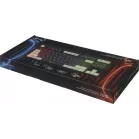 Клавиатура Оклик 711G серый/белый USB Multimedia for gamer LED (1790385) кабель 1.5м