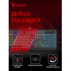 Клавиатура A4Tech Bloody B140N черный USB Multimedia for gamer LED (подставка для запястий) (B140N)