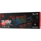 Клавиатура A4Tech S510NP механическая черный USB for gamer LED (S510NP (PUDDING BLACK)) кабель 1.8м