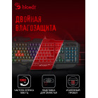 Клавиатура A4Tech Bloody B310N черный USB Multimedia for gamer LED (подставка для запястий) (B310N)
