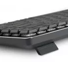 Клавиатура Оклик K615X механическая серый/серебристый USB slim Multimedia for gamer LED (1934413)