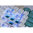 Клавиатура Redragon Veigar механическая белый/синий USB беспроводная BT/Radio for gamer LED (71476) кабель 1.5м