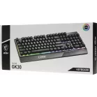 Клавиатура MSI GK30 RU черный USB Multimedia for gamer LED (подставка для запястий) (S11-04RU236-CLA) кабель 1.8м