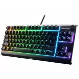 Клавиатура Steelseries Apex 3 TKL RU черный USB for gamer LED (64817)